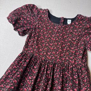 Gap Kids Floral Corduroy Puff Sleeve Dress Girls XL Empire Waist Church Easter